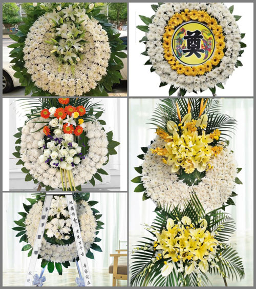 安徽池州市贵池区梅村镇必胜村花圈速递